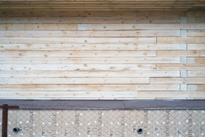Detail of a wooden porch