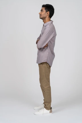 Man in casual clothes standing