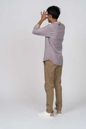 Man in casual clothes standing
