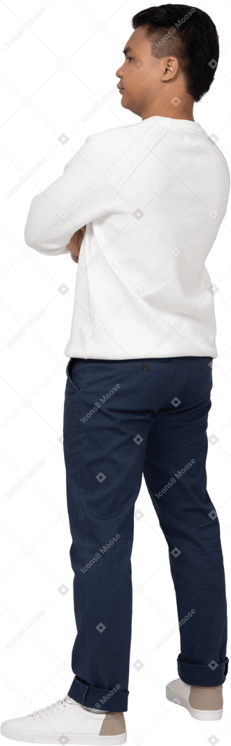 Man in casual clothes standing