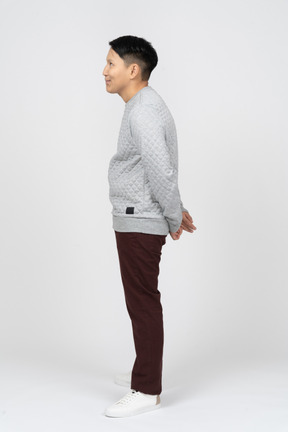 Man in casual clothes standing