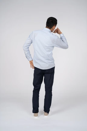 Man in casual clothes standing