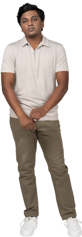 Man in casual clothes standing