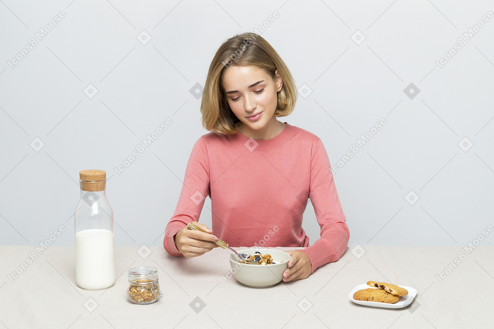 Cereal and cookies are my kind of morning meal