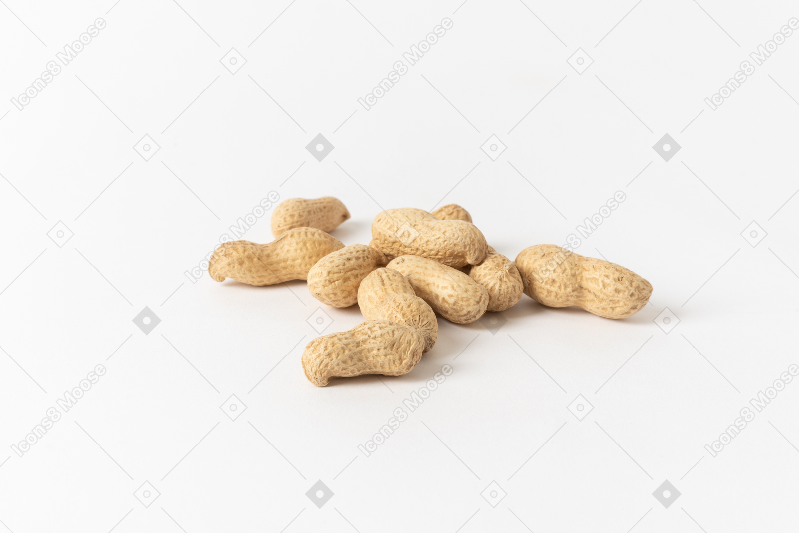 Roasted and salted peanuts are a classic snack