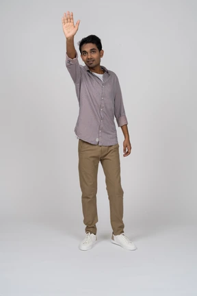 Man in casual clothes standing