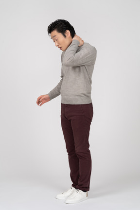 Man in casual clothes standing