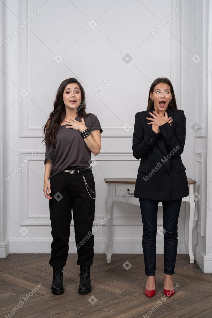 Two surprised women