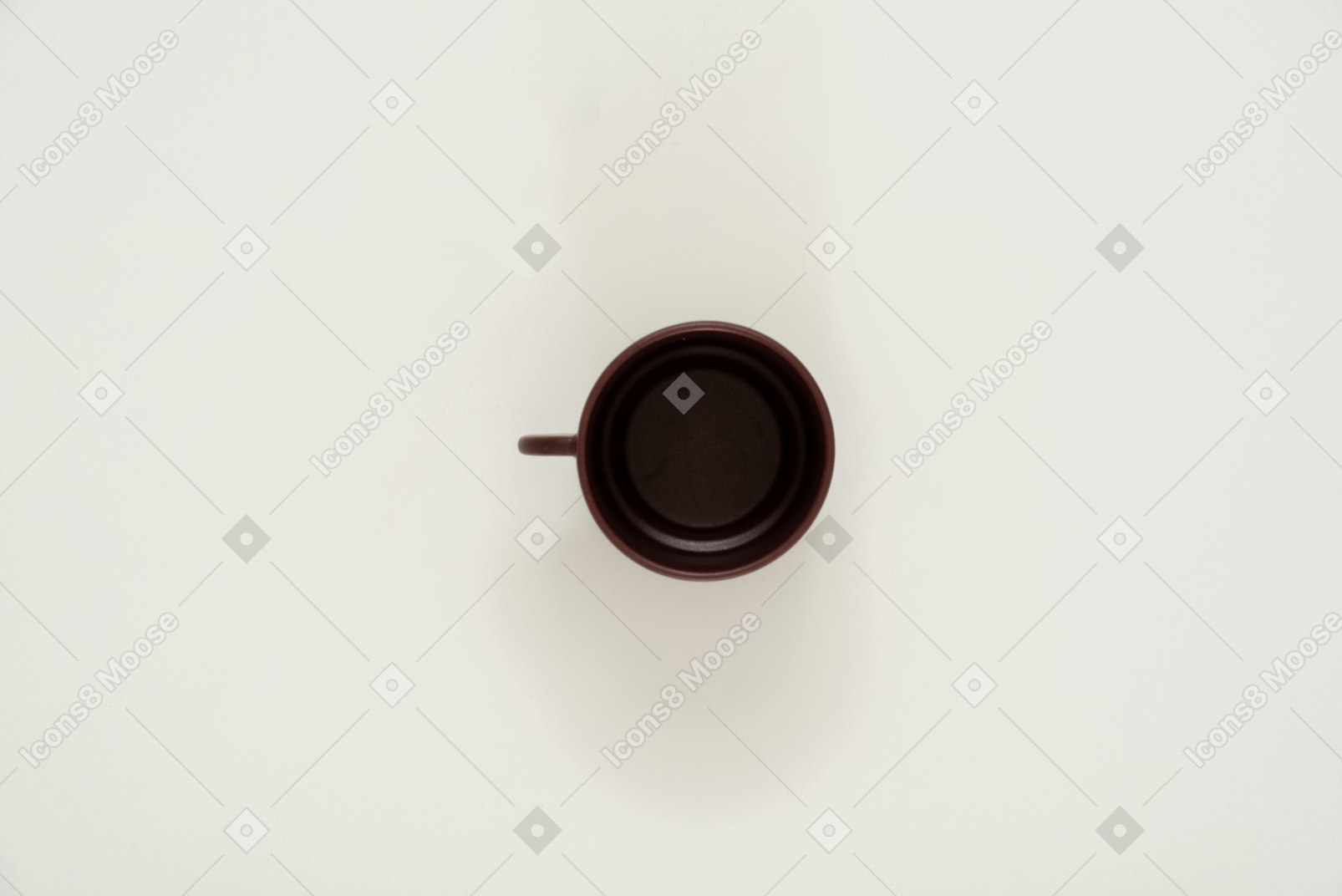 Ceramic cup, a view from above