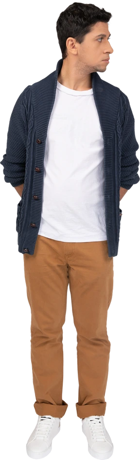 Man in casual clothes standing