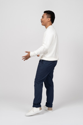 Man in casual clothes standing