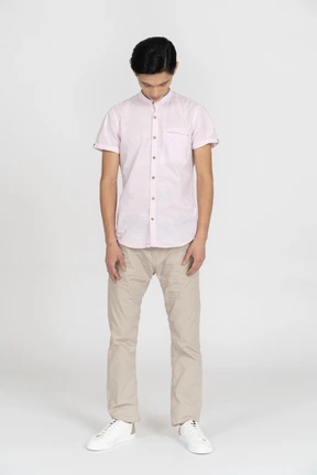 Man in casual clothes standing