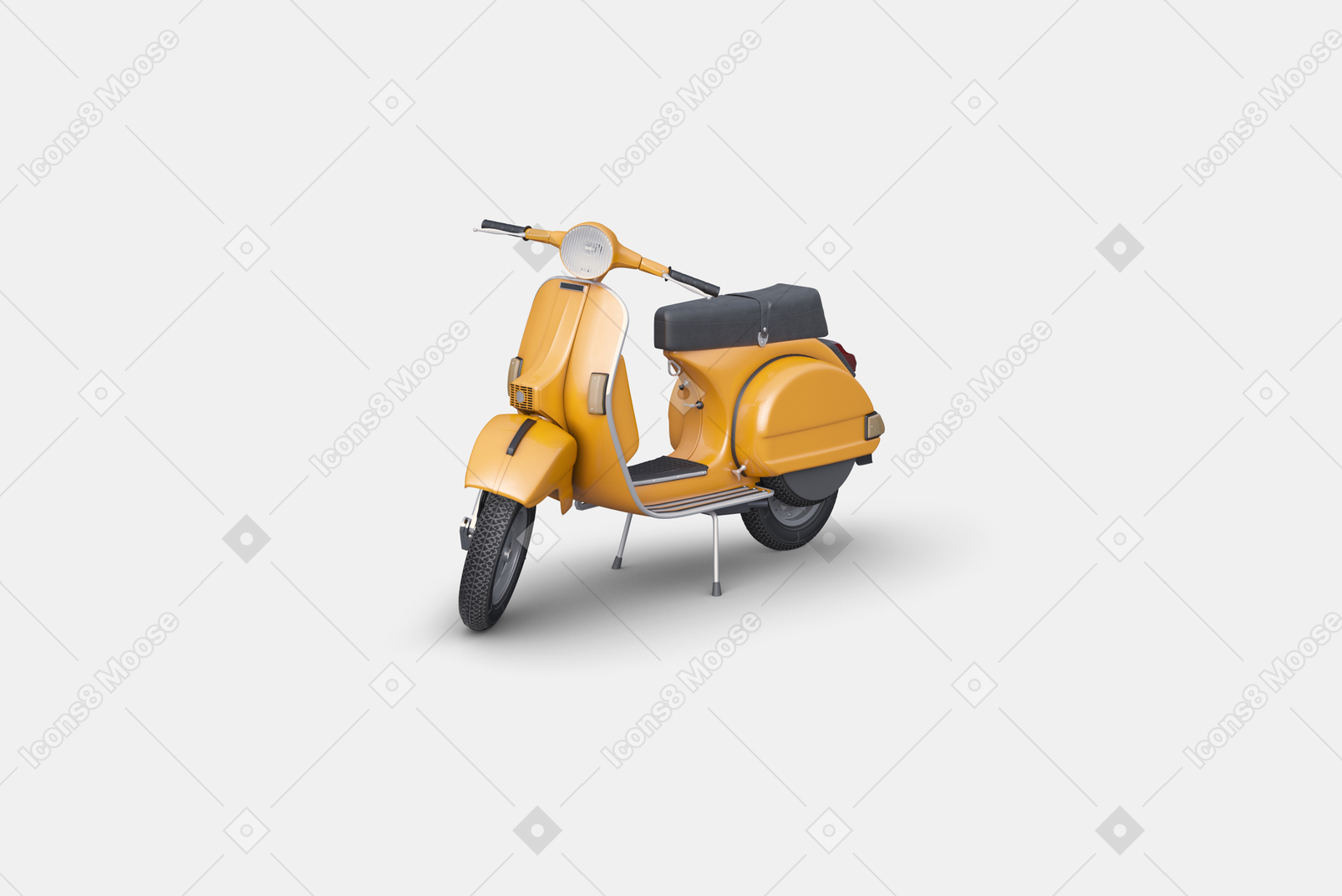 Желтый скутер