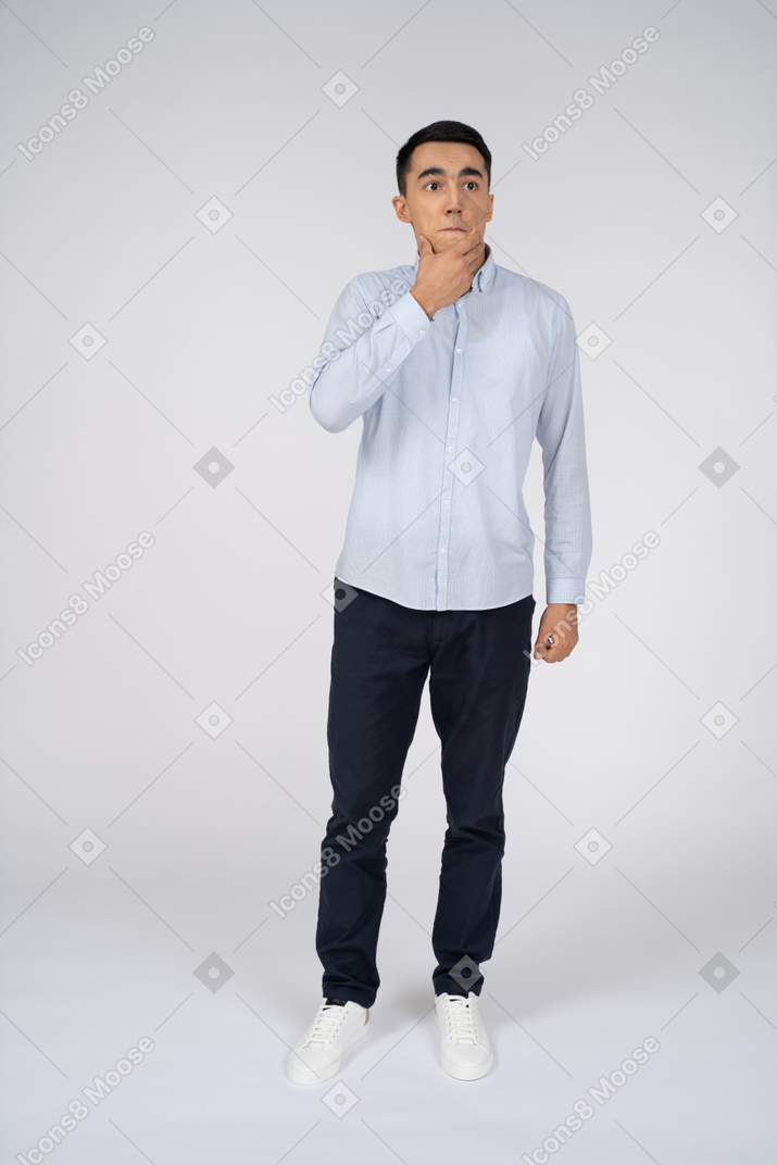 Man in casual clothes standing