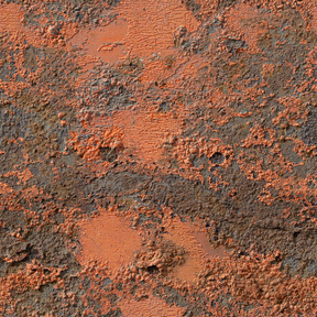 Vieille peinture à bulles sur un mur de béton