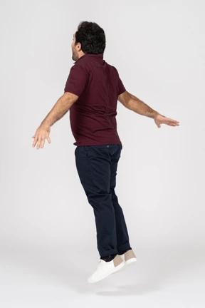 Man flying