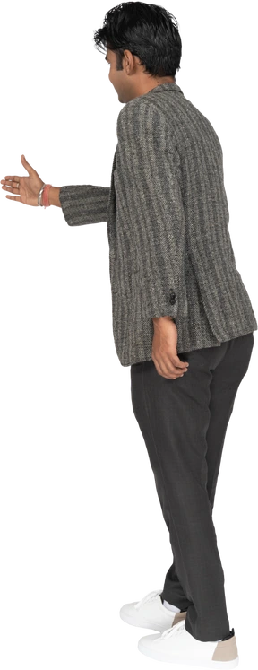 Man in suit standing