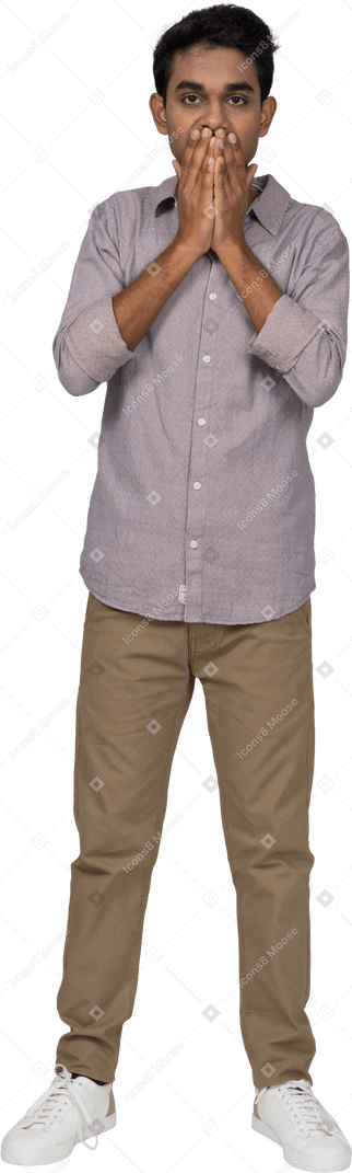 Man in casual clothes standing