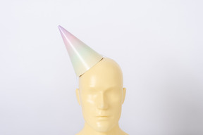 Party hat on a mannequin head