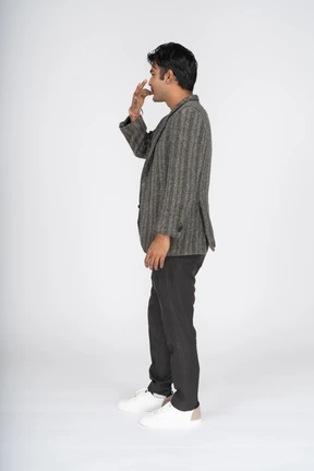 Man in suit standing