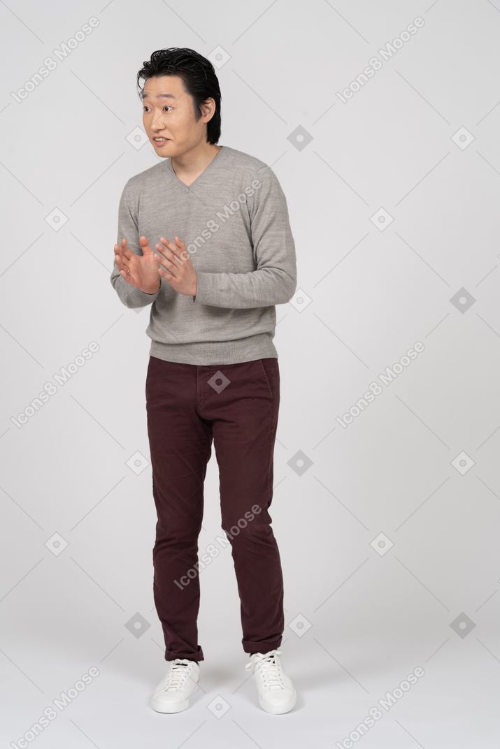 Man in casual clothes standing