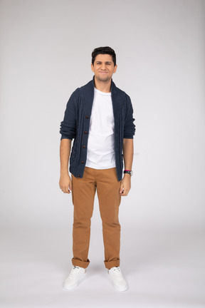 Man in casual clothes standing