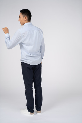 Man in casual clothes standing