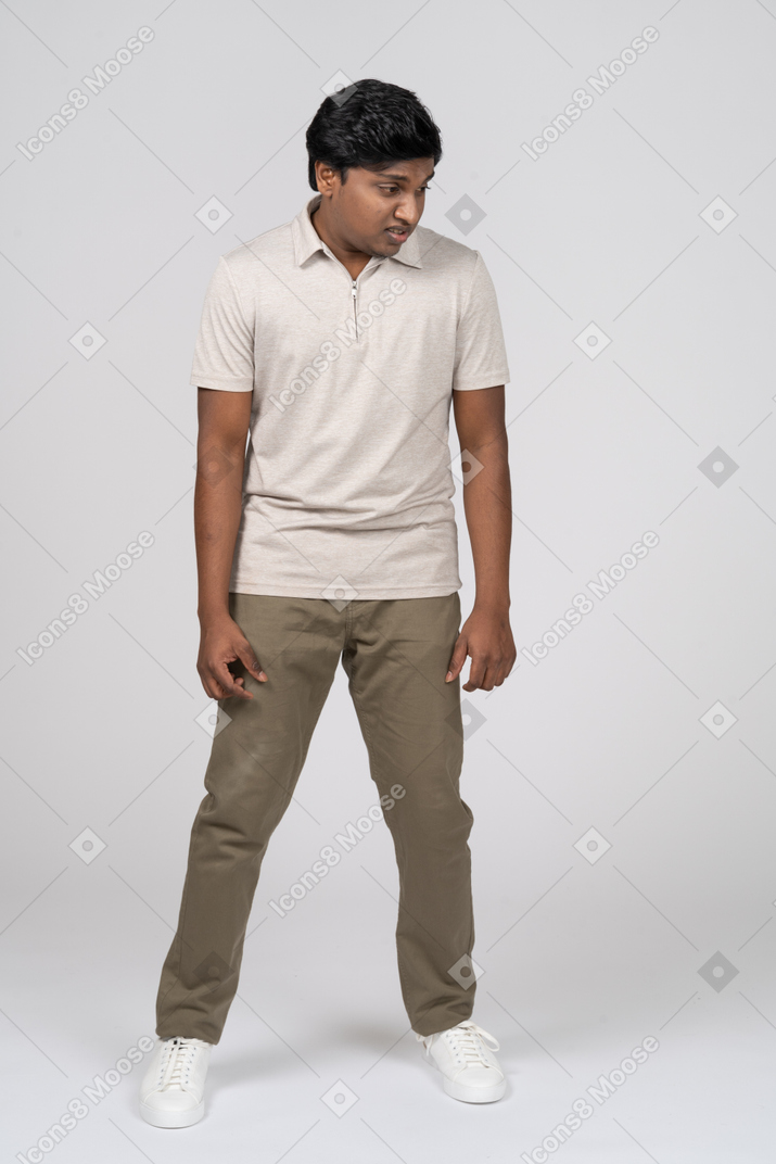 Man in casual clothes standing