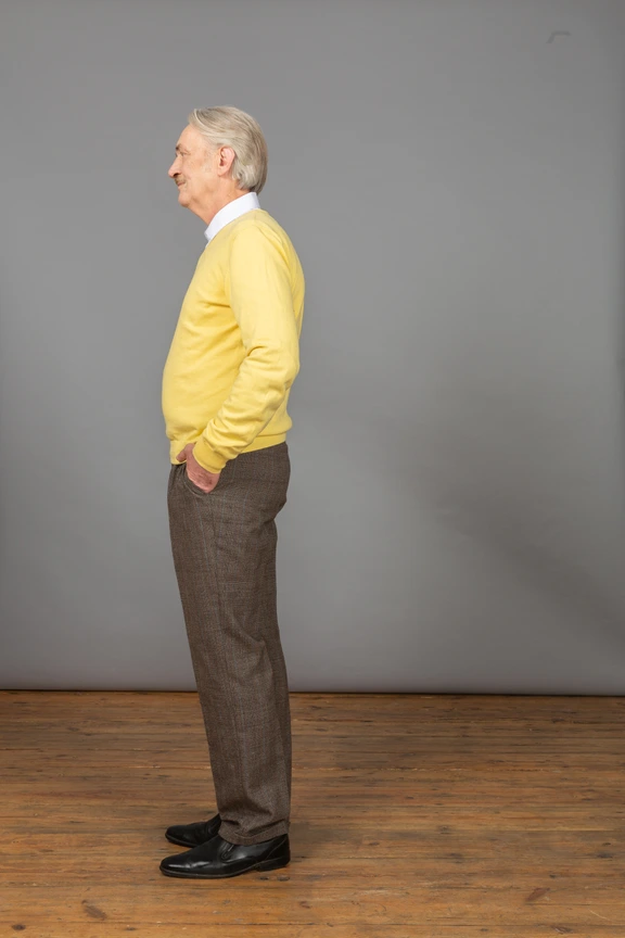 middle aged man standing