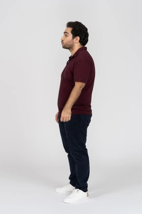 Man pouting