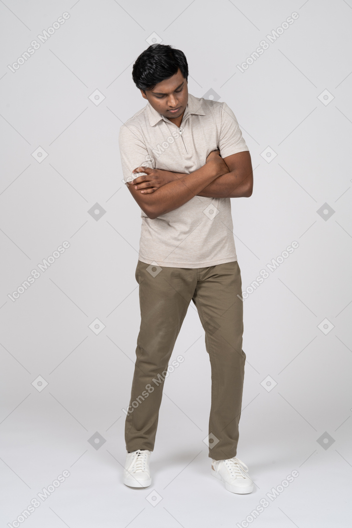 Man in casual clothes standing