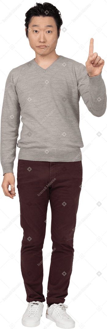 Man in casual clothes standing