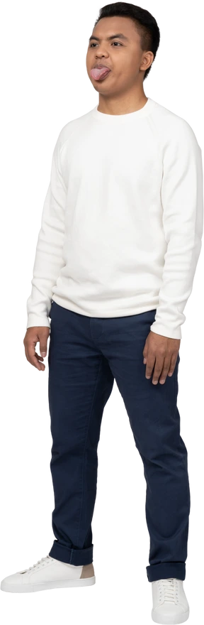 Man in casual clothes standing