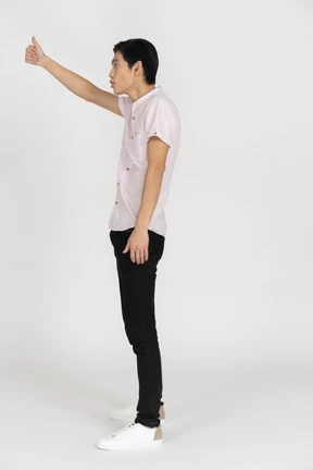 Man in casual clothes standing