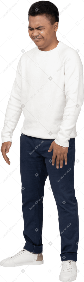 Man in casual clothes standing