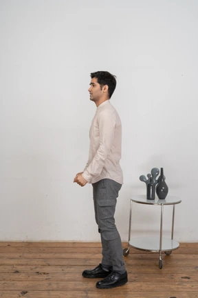 Man in shirt posing