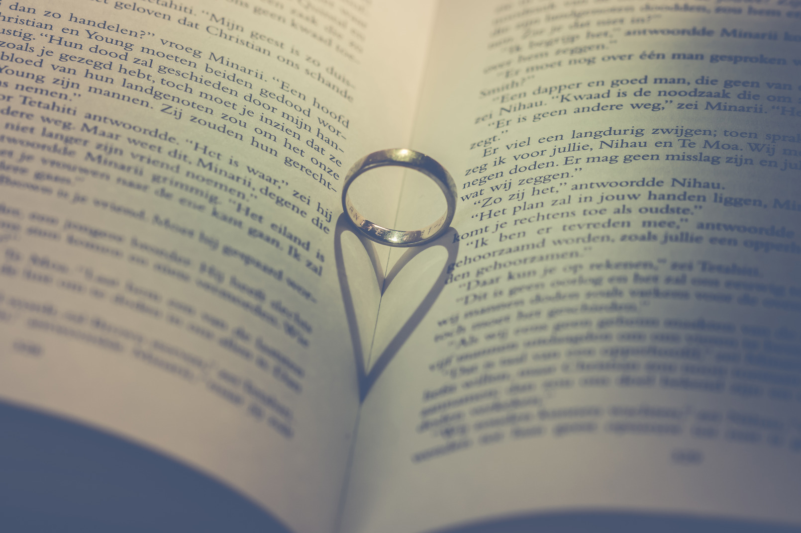 Ring on book