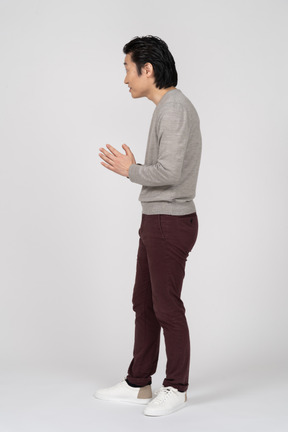 Man in casual clothes standing