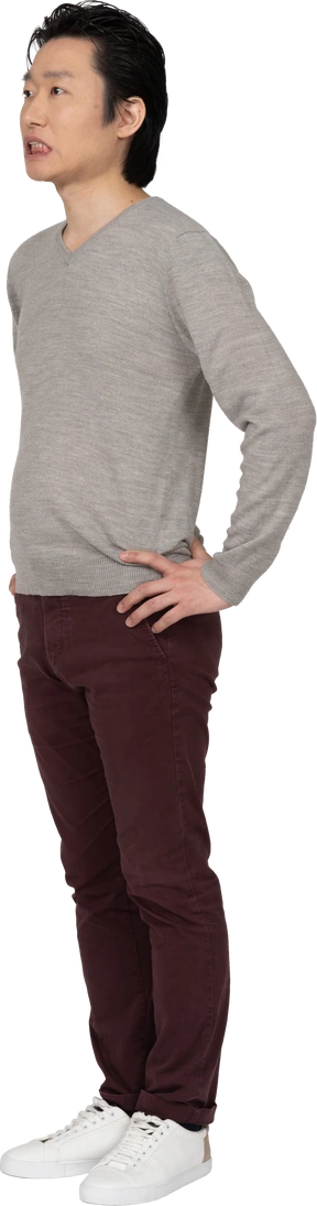 Man in casual clothes standing