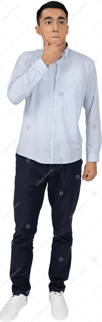 Man in casual clothes standing