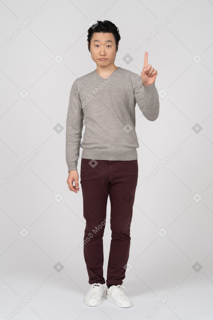 Man in casual clothes standing