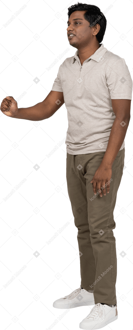 Man in casual clothes standing