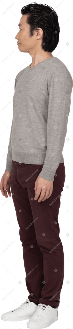 Man in casual clothes standing