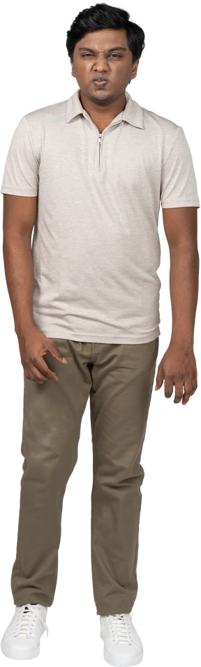 Man in casual clothes standing