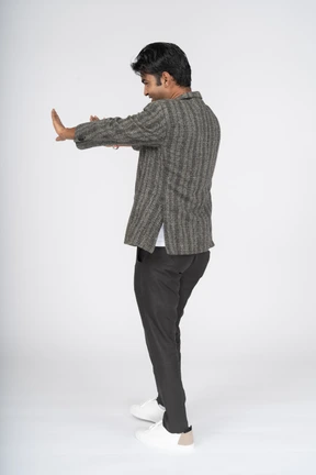 Man in suit standing