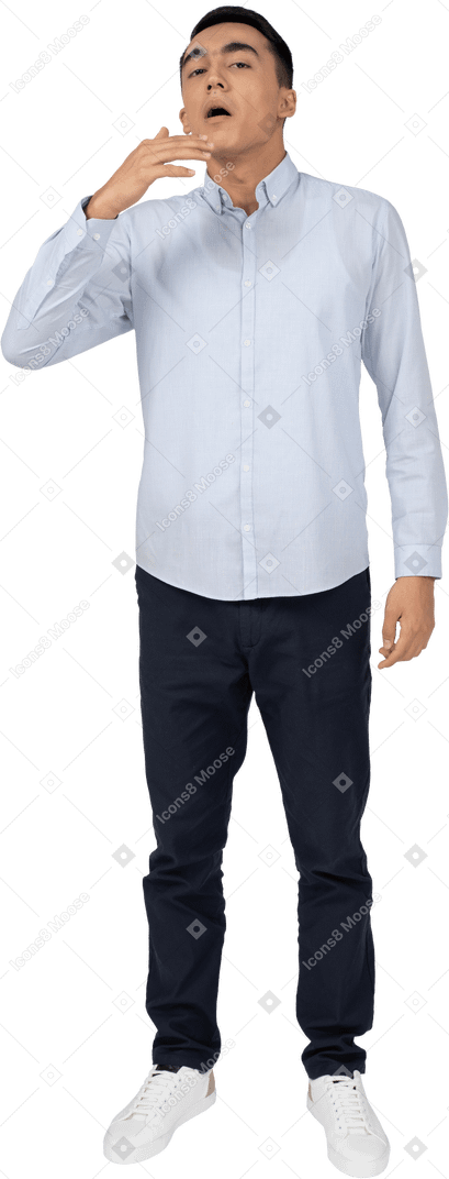 Man in casual clothes standing