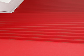 Red carpet stairs