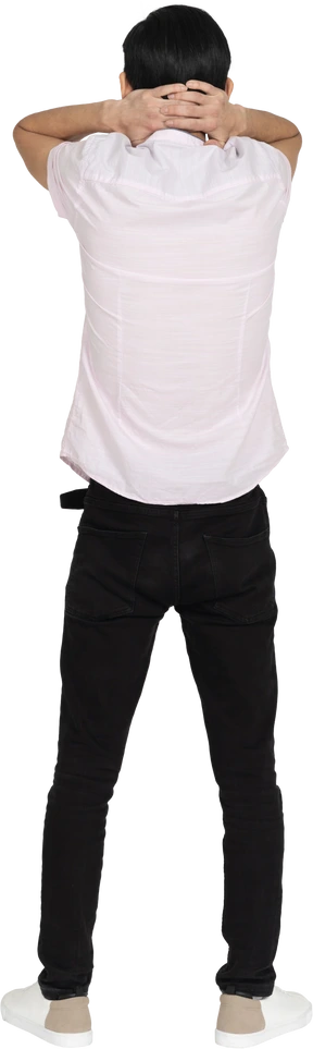 Man in casual clothes standing