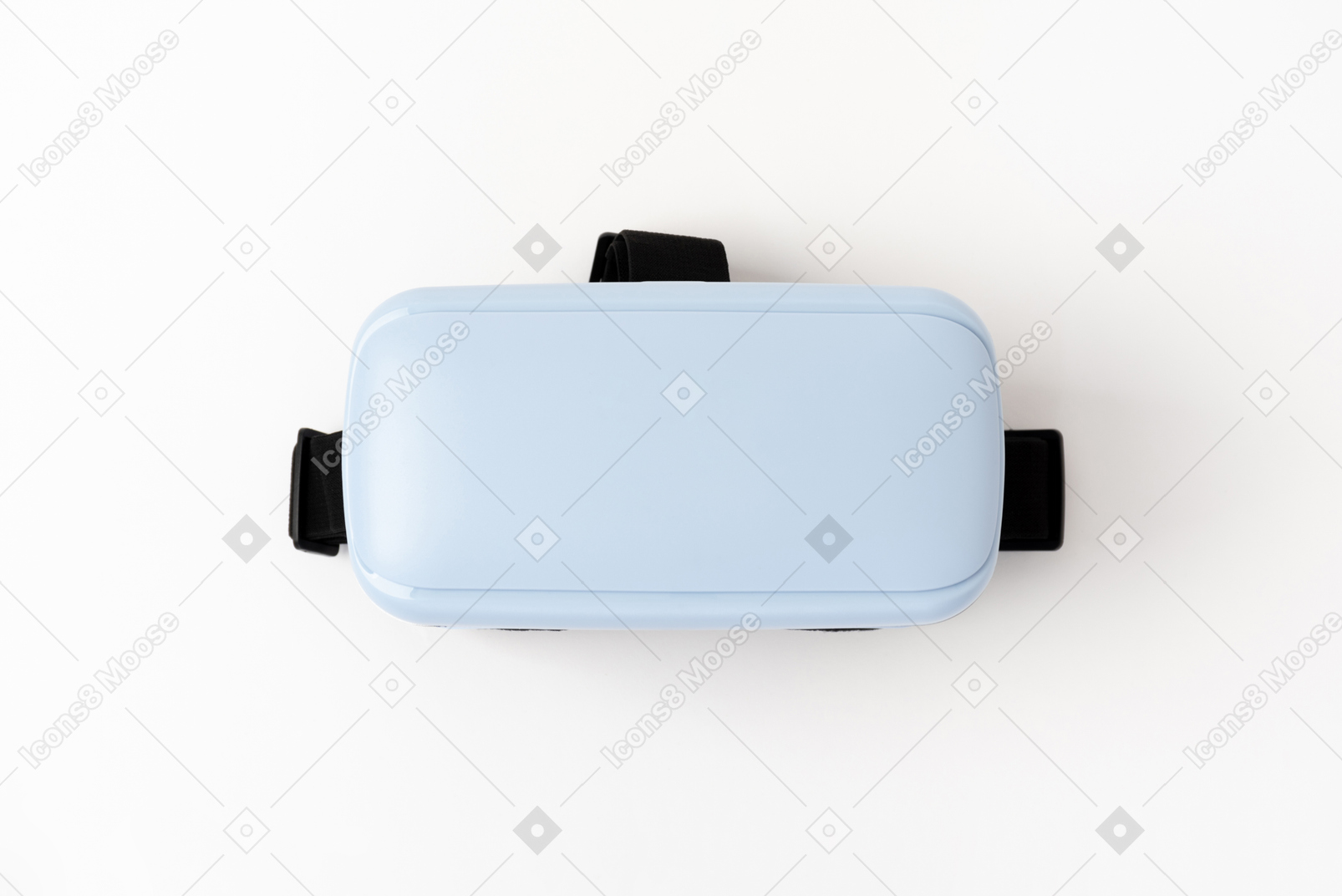 Blue virtual reality glasses