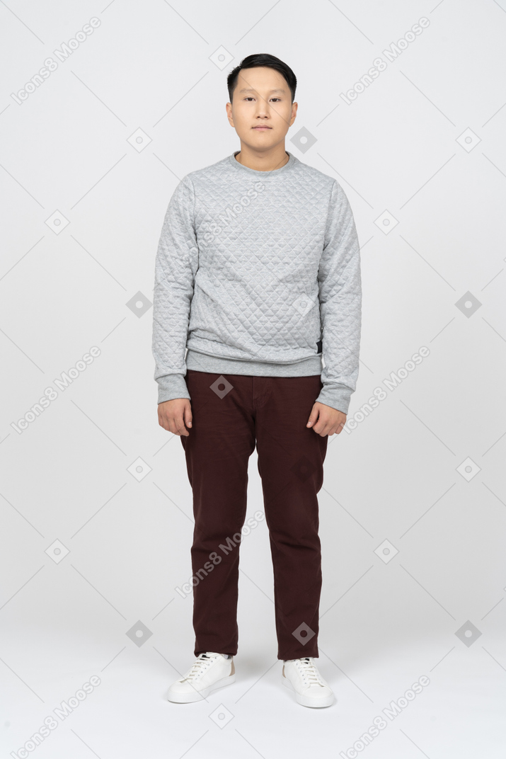 Man in casual clothes standing